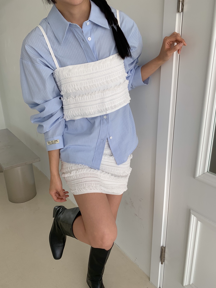 GOYOU韓國直郵㊣東大門實拍女裝新品推薦人氣吊帶背心荷葉邊de goyou吊帶/背心