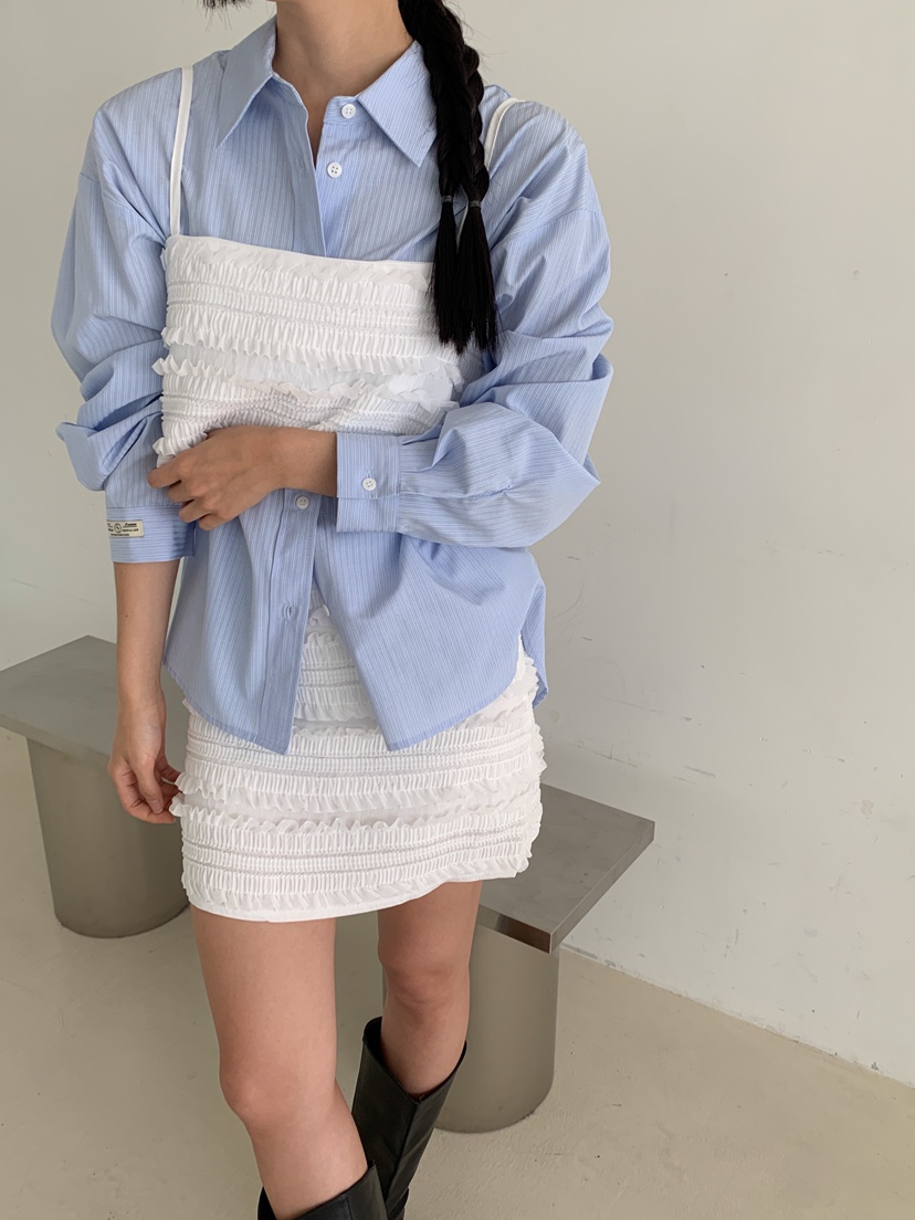 GOYOU韓國直郵㊣東大門實拍女裝新品推薦人氣吊帶背心荷葉邊de goyou吊帶/背心