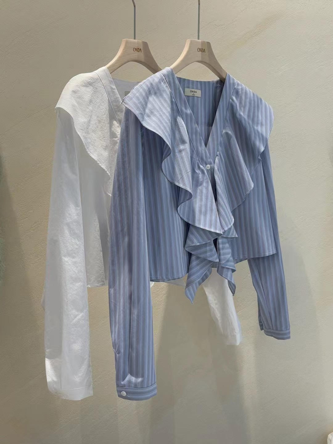 ONDA韓國直郵㊣東大門實拍女裝新品人氣25春夏推薦襯衫蕾絲衫ONDA襯衫/蕾絲衫