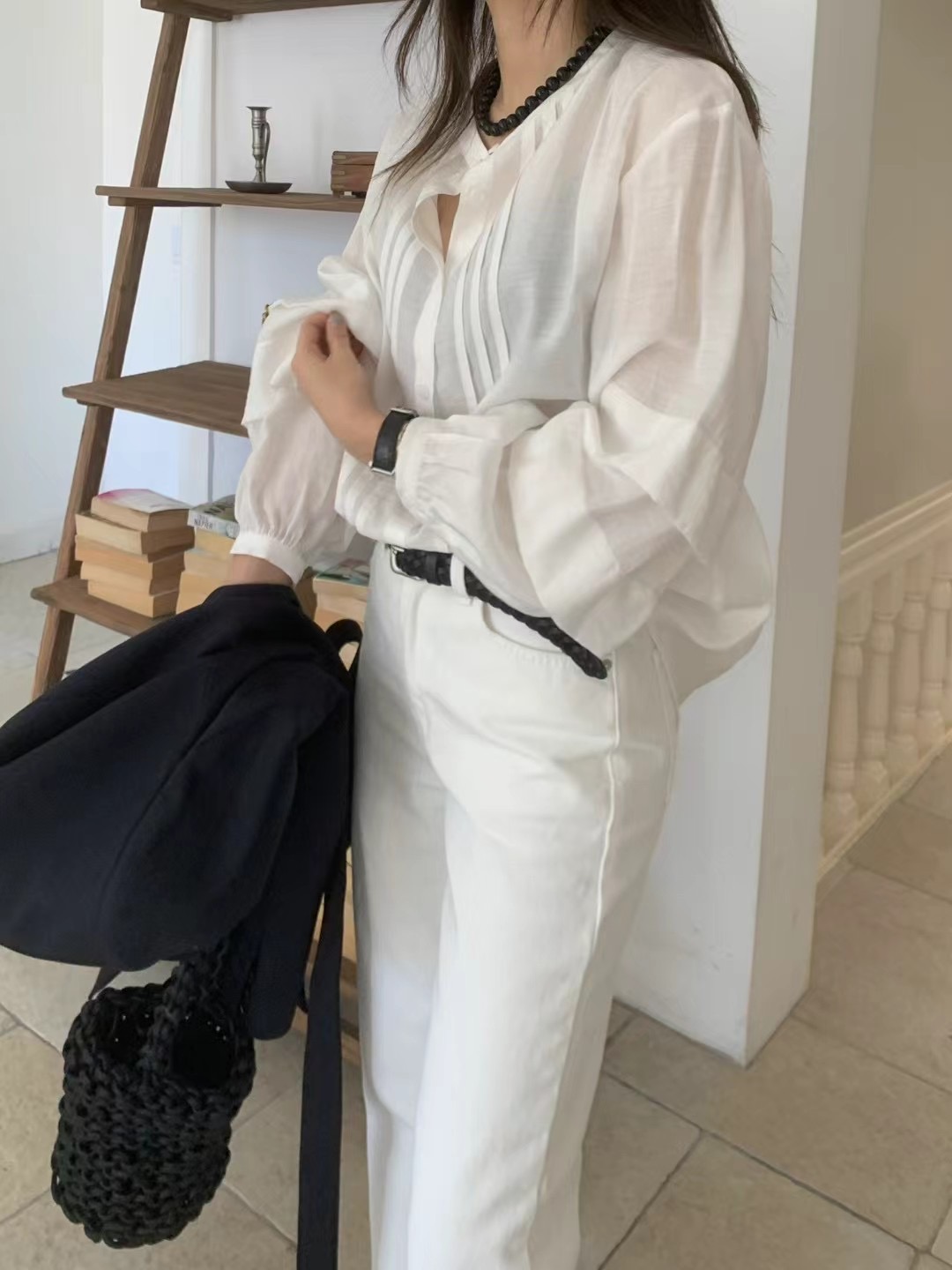 ONDA韓國直郵㊣女裝新款休閑人氣熱賣推薦時尚25春夏襯衫蕾絲衫ONDA襯衫/蕾絲衫