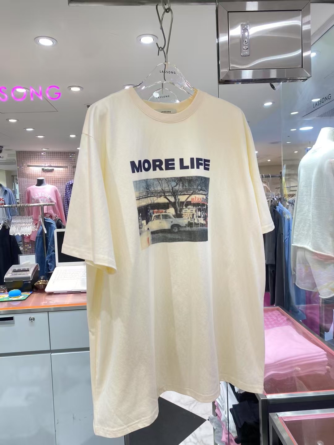 LASSONG韓國㊣直郵東大門代購女裝新品休閑25春夏人氣時尚T恤LASSONGT恤