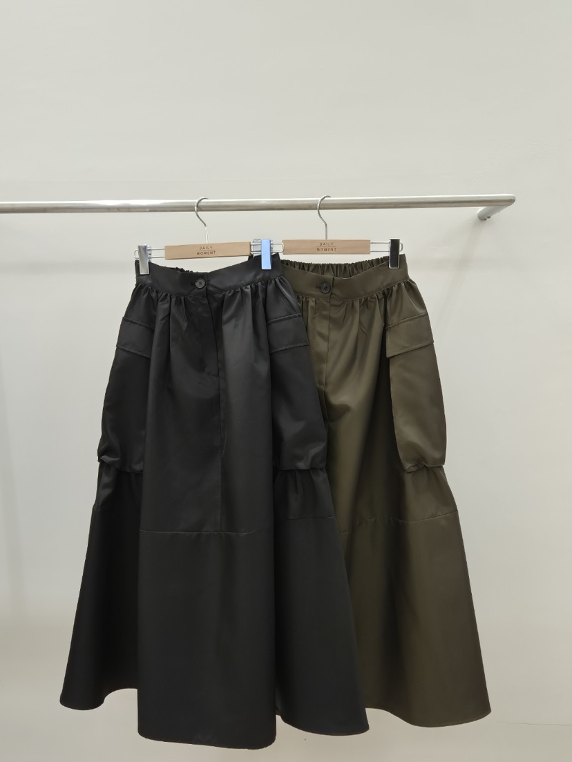 DAILY MOMENT韓國㊣直郵東大門代購女裝新品時尚職業長裙口袋DAILY MOMENT長裙