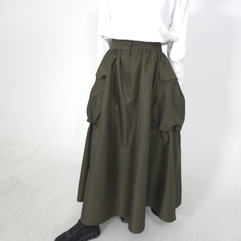 DAILY MOMENT韓國㊣直郵東大門代購女裝新品時尚職業長裙口袋DAILY MOMENT長裙