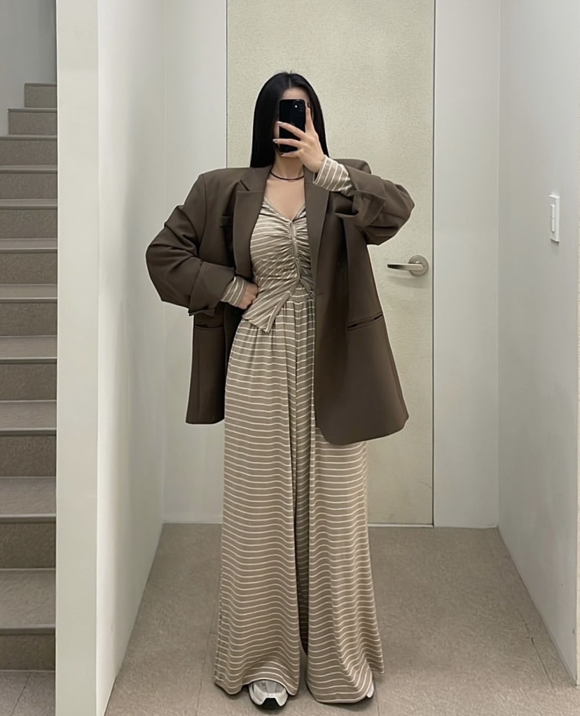BLACK BABI韓國㊣直郵東大門代購女裝新品時尚熱賣職業套裝BLACK BABI套裝