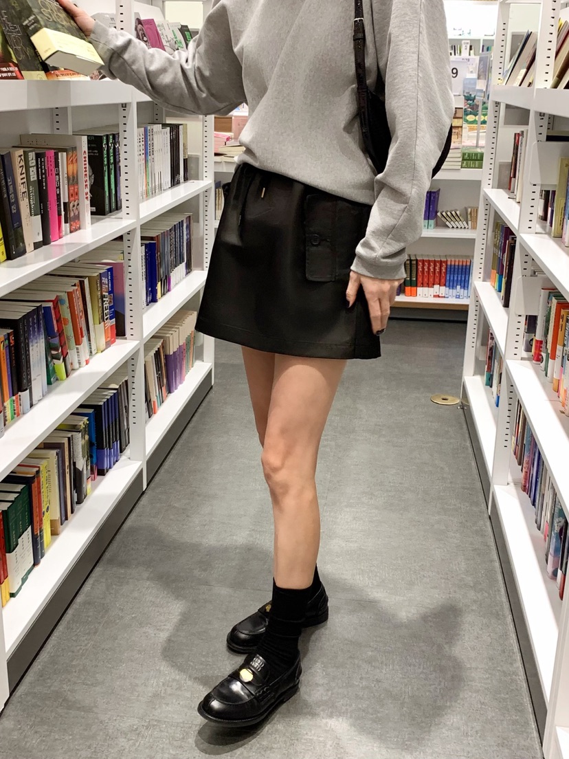 COURGETTE韓國㊣直郵東大門代購女裝新款時尚熱賣25春夏短裙綁帶COURGETTE短裙