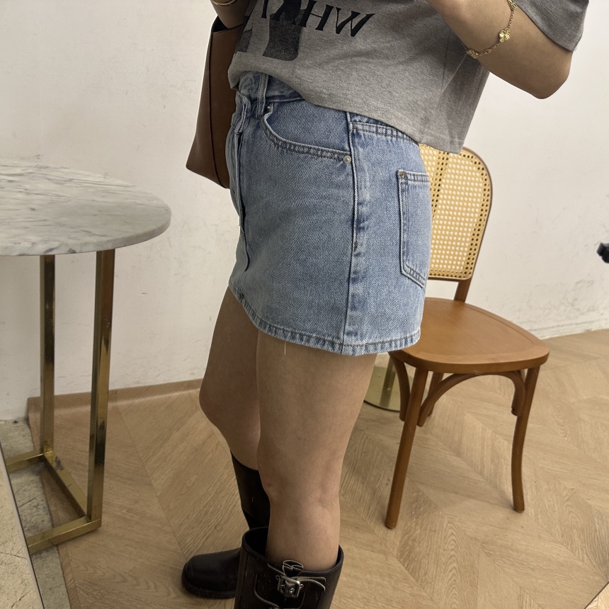 BLACK BABI韓國直郵㊣女裝新款人氣熱賣職業25春夏休閑短裙BLACK BABI短裙