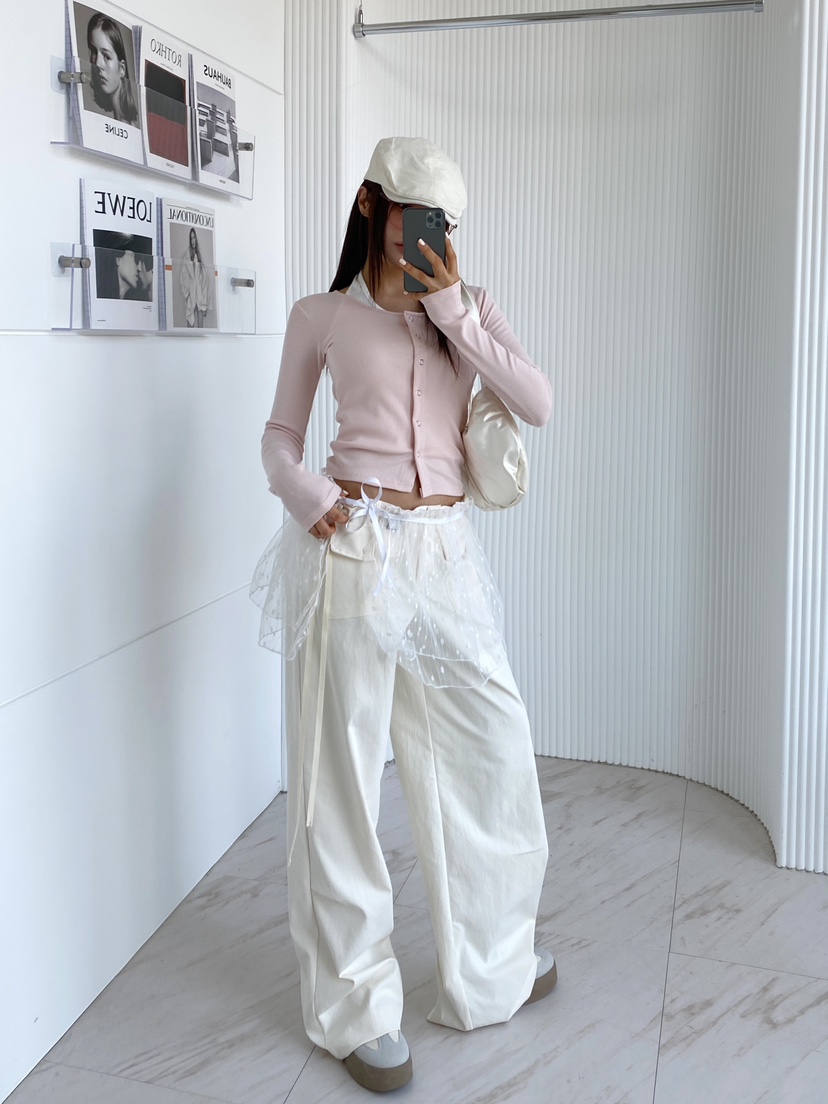 CLOTH韓國直郵㊣東大門實拍女裝新款推薦休閑熱賣套裝掛脖開衫CLOTH套裝