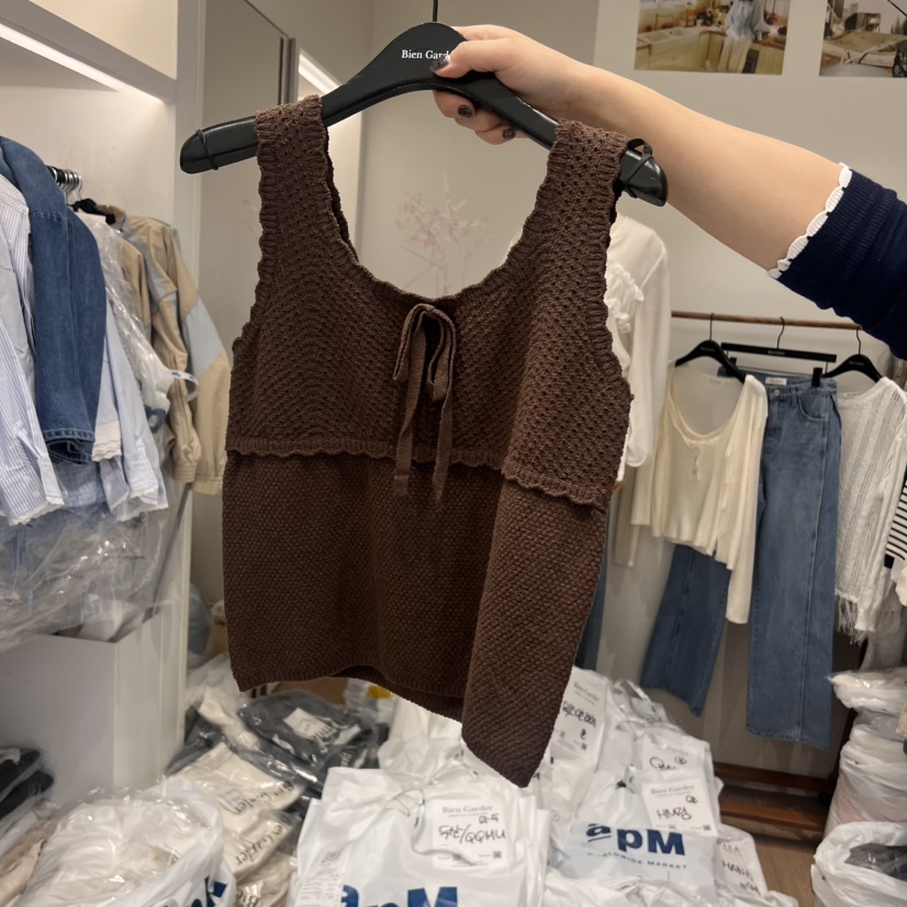 BIEN GARDER直郵韓國代購㊣女裝新款熱賣人氣休閑吊帶背心BIEN GARDER吊帶/背心圖色3