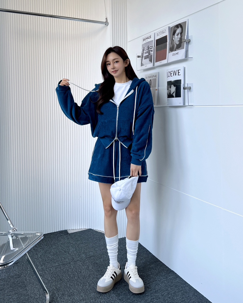 CLOTH韓國直郵㊣女裝新品時尚休閑職業推薦人氣25春夏套裝羊毛絨CLOTH套裝