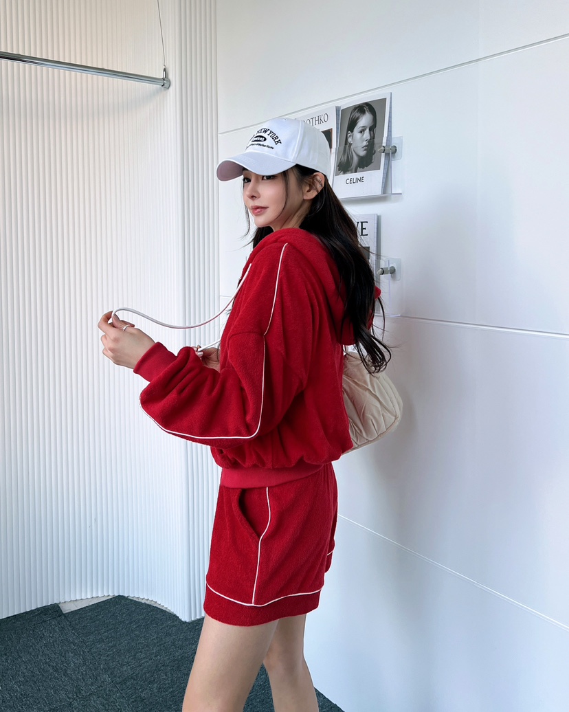 CLOTH韓國直郵㊣女裝新品時尚休閑職業推薦人氣25春夏套裝羊毛絨CLOTH套裝