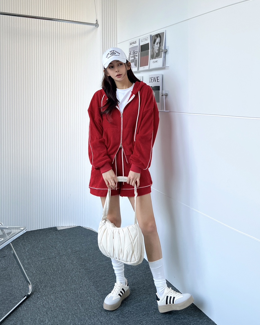 CLOTH韓國直郵㊣女裝新品時尚休閑職業推薦人氣25春夏套裝羊毛絨CLOTH套裝