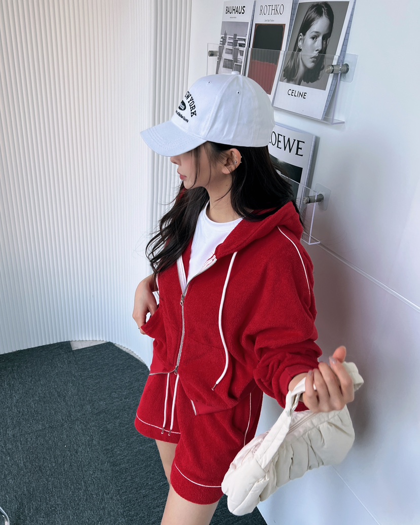 CLOTH韓國直郵㊣女裝新品時尚休閑職業推薦人氣25春夏套裝羊毛絨CLOTH套裝