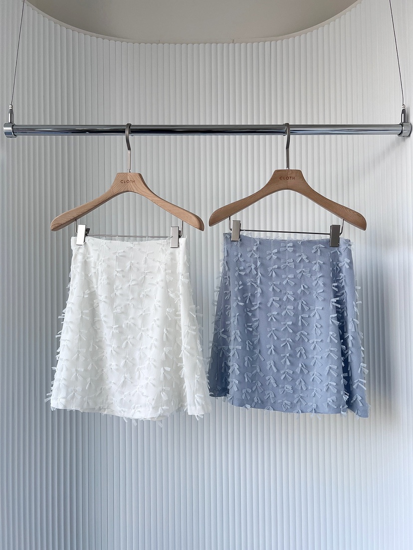 CLOTH韓國直郵㊣女裝新品推薦25春夏職業人氣時尚休閑短裙蕾絲CLOTH短裙