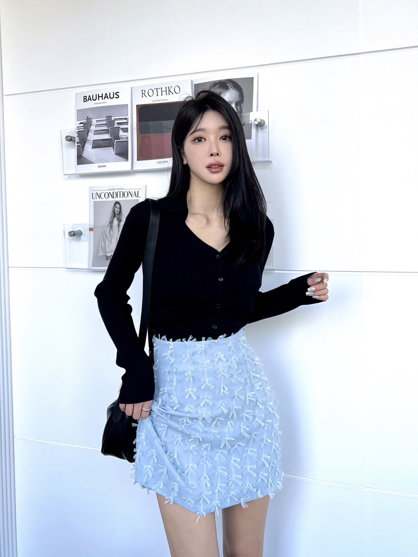 CLOTH韓國直郵㊣女裝新品推薦25春夏職業人氣時尚休閑短裙蕾絲CLOTH短裙