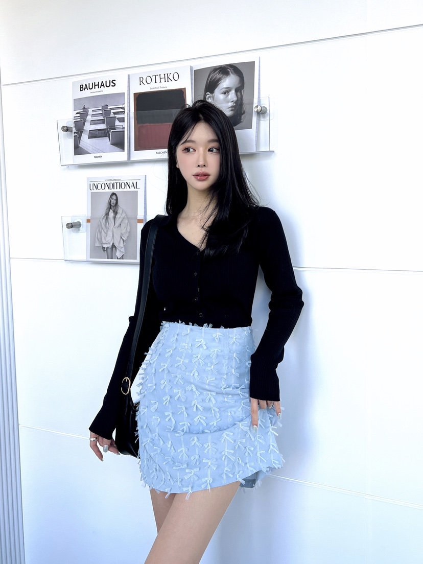 CLOTH韓國直郵㊣女裝新品推薦25春夏職業人氣時尚休閑短裙蕾絲CLOTH短裙
