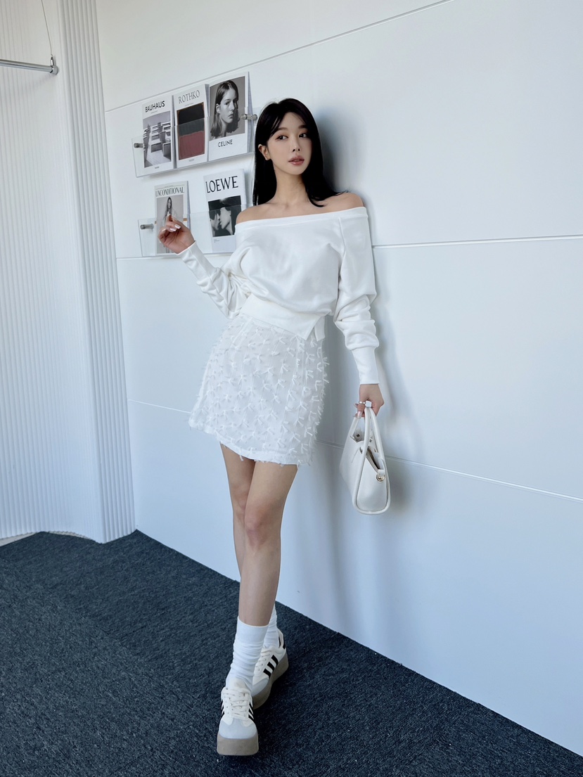 CLOTH韓國直郵㊣女裝新品推薦25春夏職業人氣時尚休閑短裙蕾絲CLOTH短裙