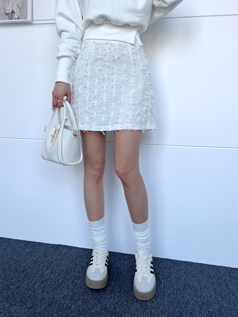 CLOTH韓國直郵㊣女裝新品推薦25春夏職業人氣時尚休閑短裙蕾絲CLOTH短裙