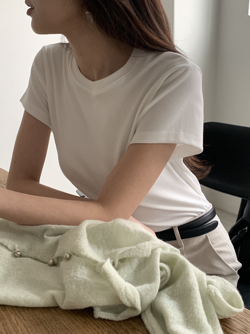 LOGARDEN韓國直郵㊣東大門實拍女裝新款休閑25春夏職業時尚T恤LO GARDENT恤