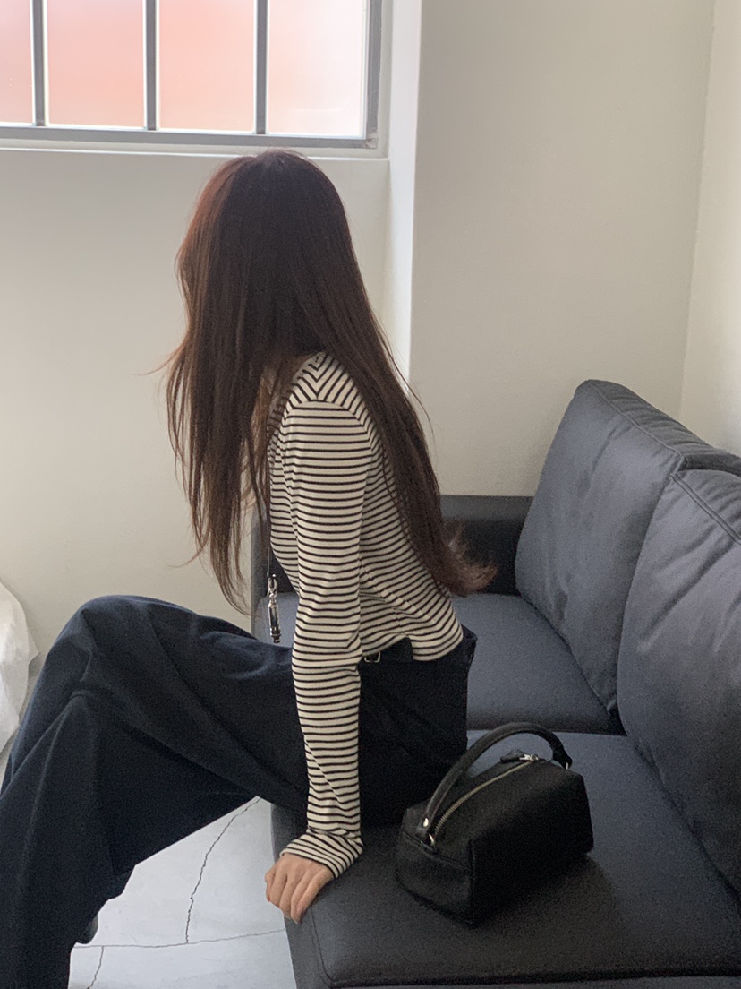 LOGARDEN韓國㊣直郵東大門代購女裝新款推薦休閑職業長袖T恤LO GARDEN長袖T恤