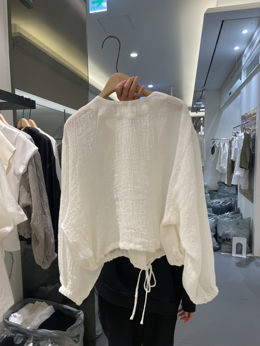 OHAO韓國直郵㊣女裝新款人氣時尚熱賣休閑25春夏襯衫蕾絲衫OHAO/HA MONG襯衫/蕾絲衫