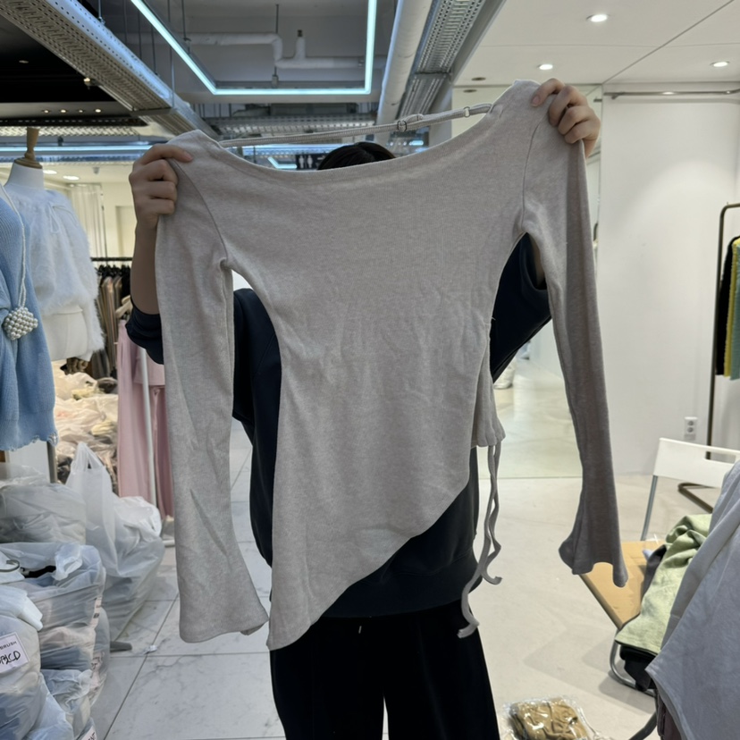 SAGE BRUSH韓國直郵㊣女裝新品職業熱賣人氣時尚長袖T恤褶皺SAGE BRUSH長袖T恤圖色4