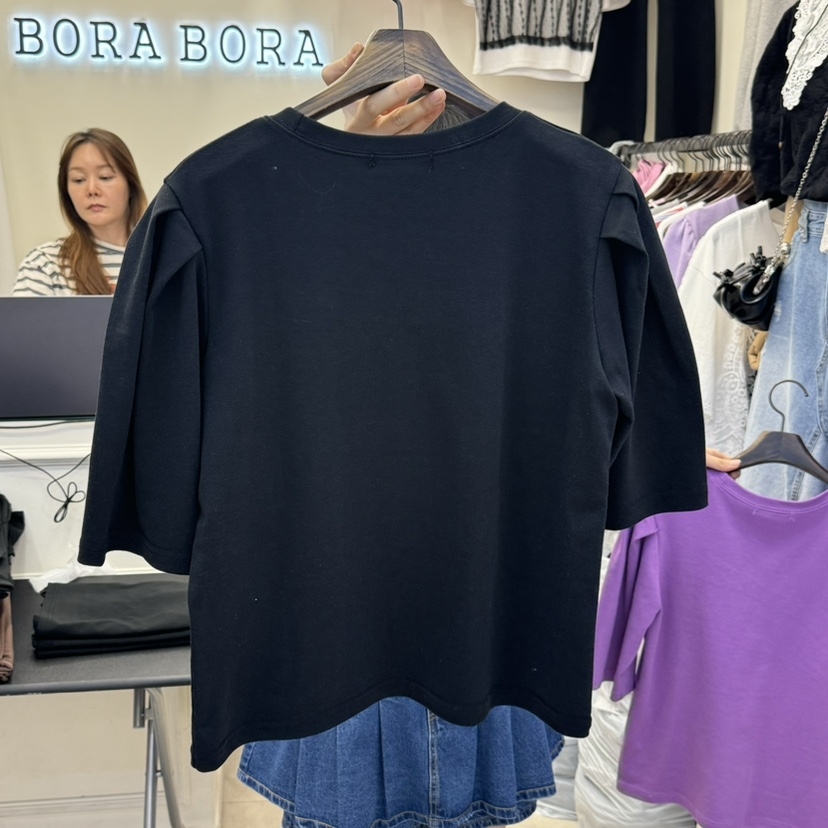 BORA BORA韓國直郵女士新款真品熱賣休閑職業25春夏人氣T恤BORA BORAT恤