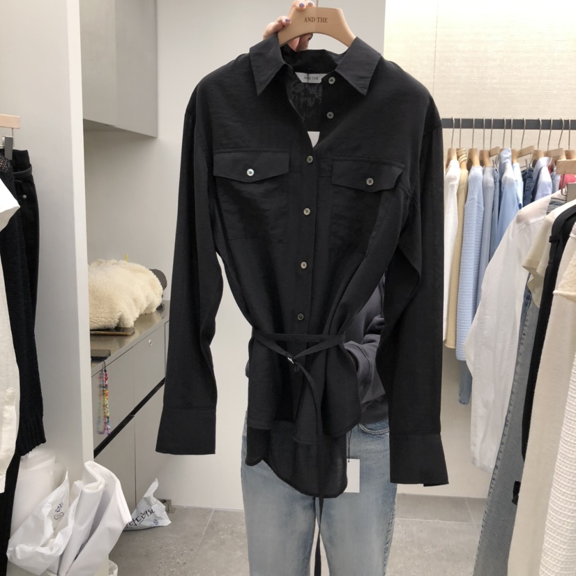 AND THE東大門直郵女士新款時尚真品25春夏休閑襯衫蕾絲衫AND THE襯衫/蕾絲衫圖色3