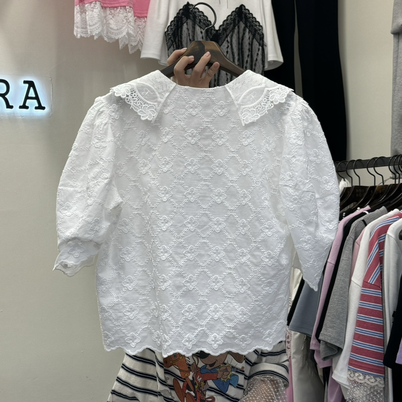 BORA BORA韓國代購女裝新品25春夏熱賣推薦人氣襯衫蕾絲衫BORA BORA襯衫/蕾絲衫