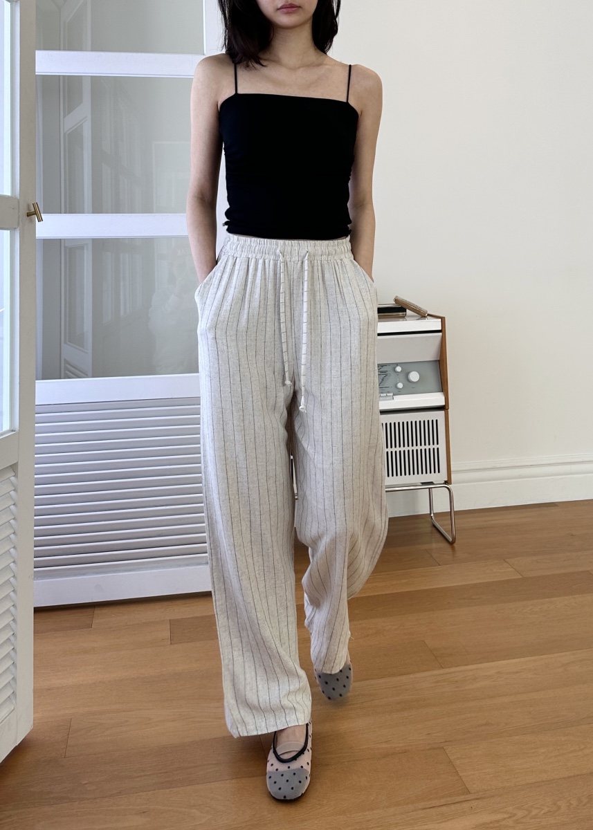 CLASSY-O東大門直郵女士新款職業25春夏真品時尚休閑褲條紋CLASSY-O休閑褲