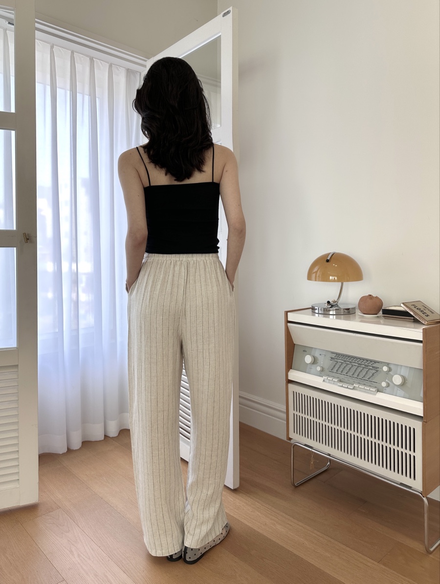 CLASSY-O東大門直郵女士新款職業25春夏真品時尚休閑褲條紋CLASSY-O休閑褲