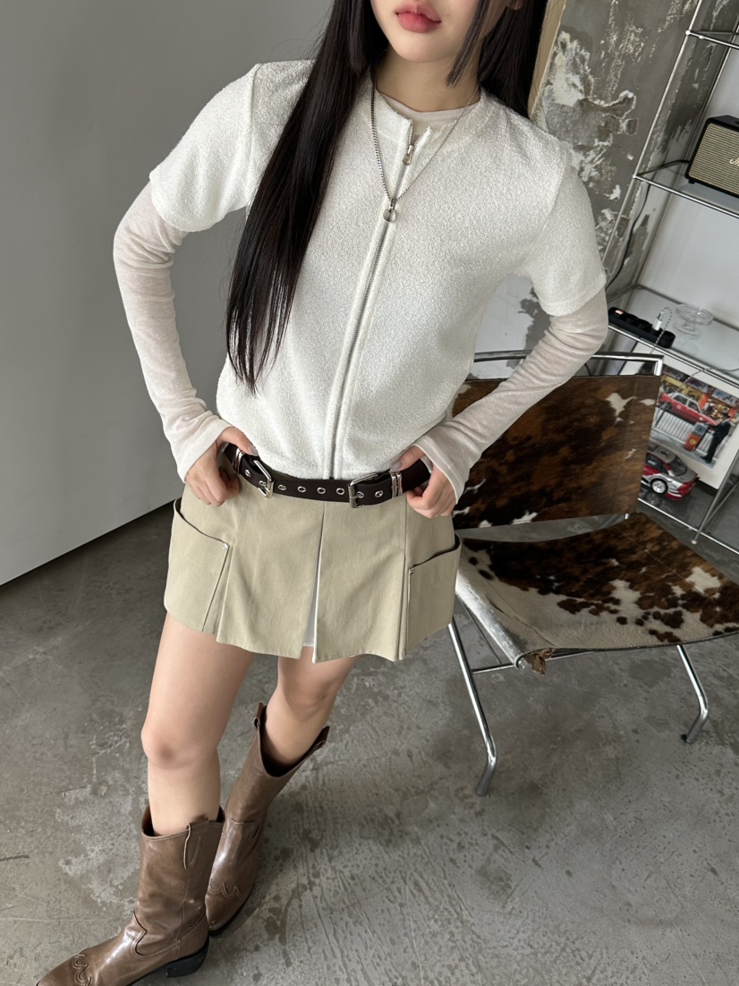 I MFACT東大門實拍女士新款人氣休閑職業針織衫不含內搭拉鏈I MFACT針織衫