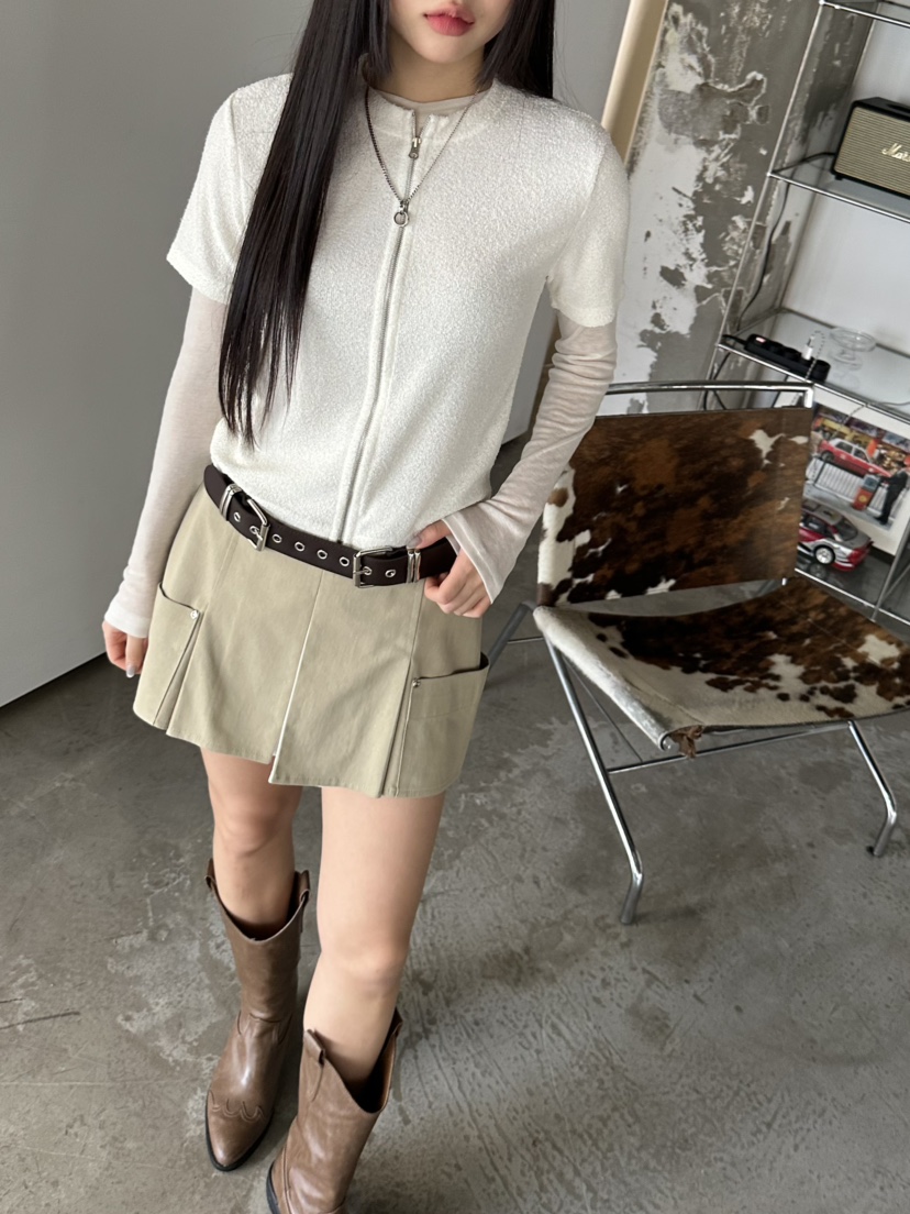 I MFACT東大門實拍女士新款人氣休閑職業針織衫不含內搭拉鏈I MFACT針織衫