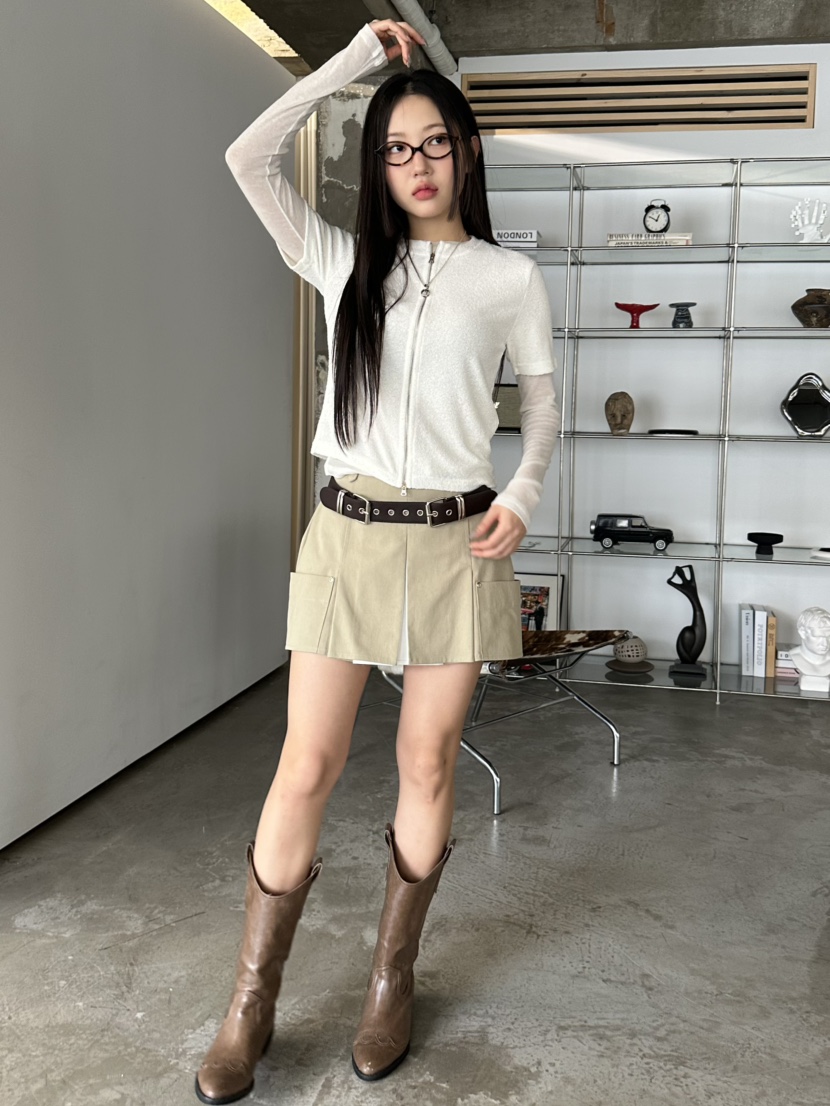 I MFACT東大門實拍女士新款人氣休閑職業針織衫不含內搭拉鏈I MFACT針織衫