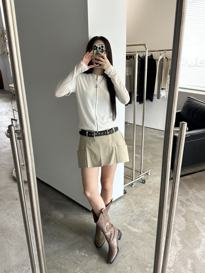 I MFACT東大門實拍女士新款人氣休閑職業針織衫不含內搭拉鏈I MFACT針織衫