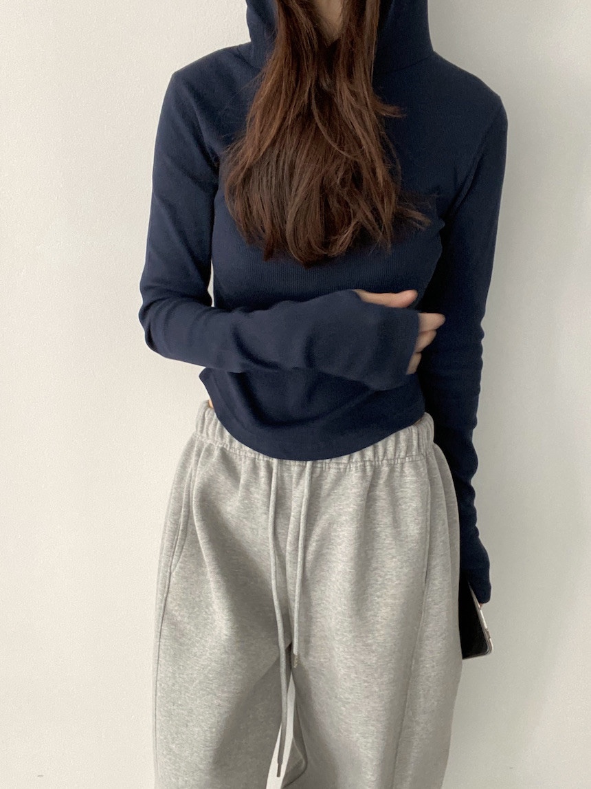 PLANTS ON GRAY東大門直郵女裝新款休閑時尚人氣長袖T恤連帽PLANTS ON GRAY長袖T恤