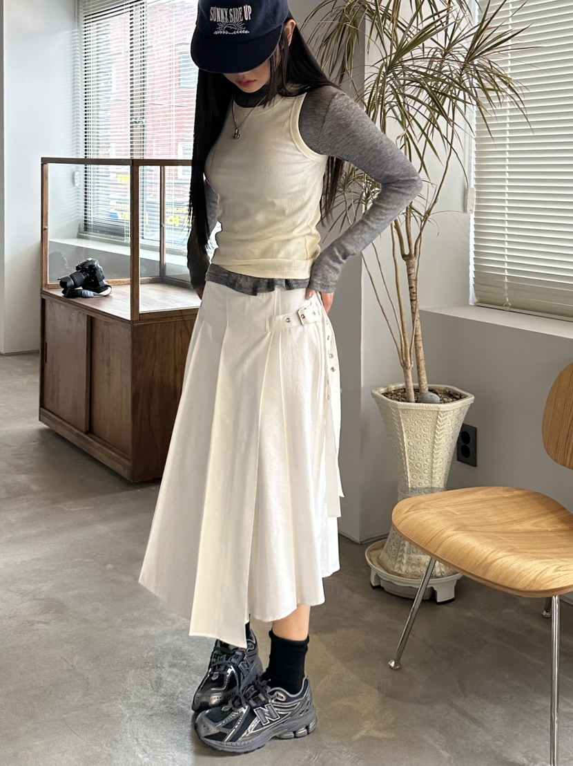 I MFACT東大門實拍女士新品25春夏職業時尚人氣真品推薦長裙I MFACT長裙