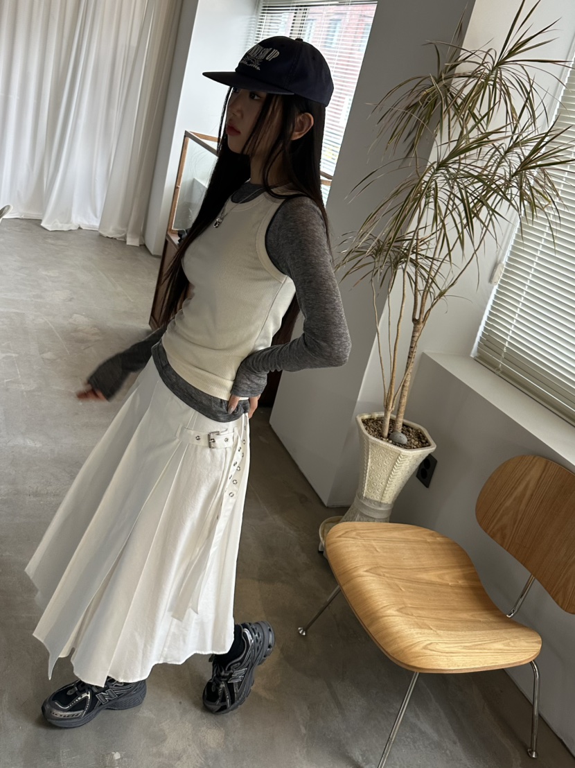 I MFACT東大門實拍女士新品25春夏職業時尚人氣真品推薦長裙I MFACT長裙