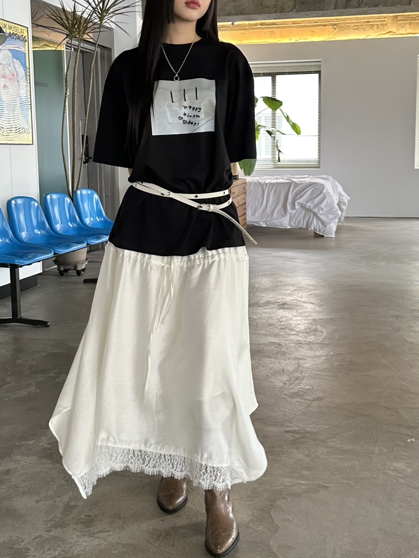 I MFACT韓國直郵女裝新品25春夏休閑熱賣真品時尚人氣長裙I MFACT長裙