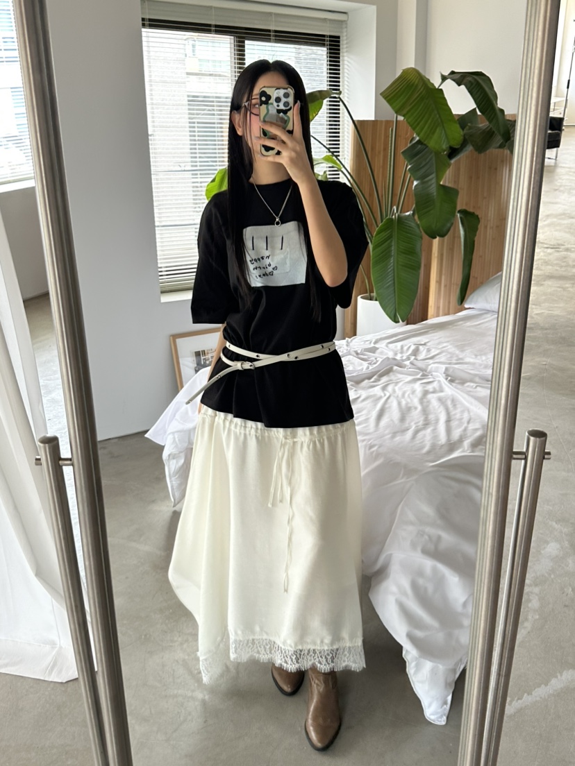 I MFACT韓國直郵女裝新品25春夏休閑熱賣真品時尚人氣長裙I MFACT長裙