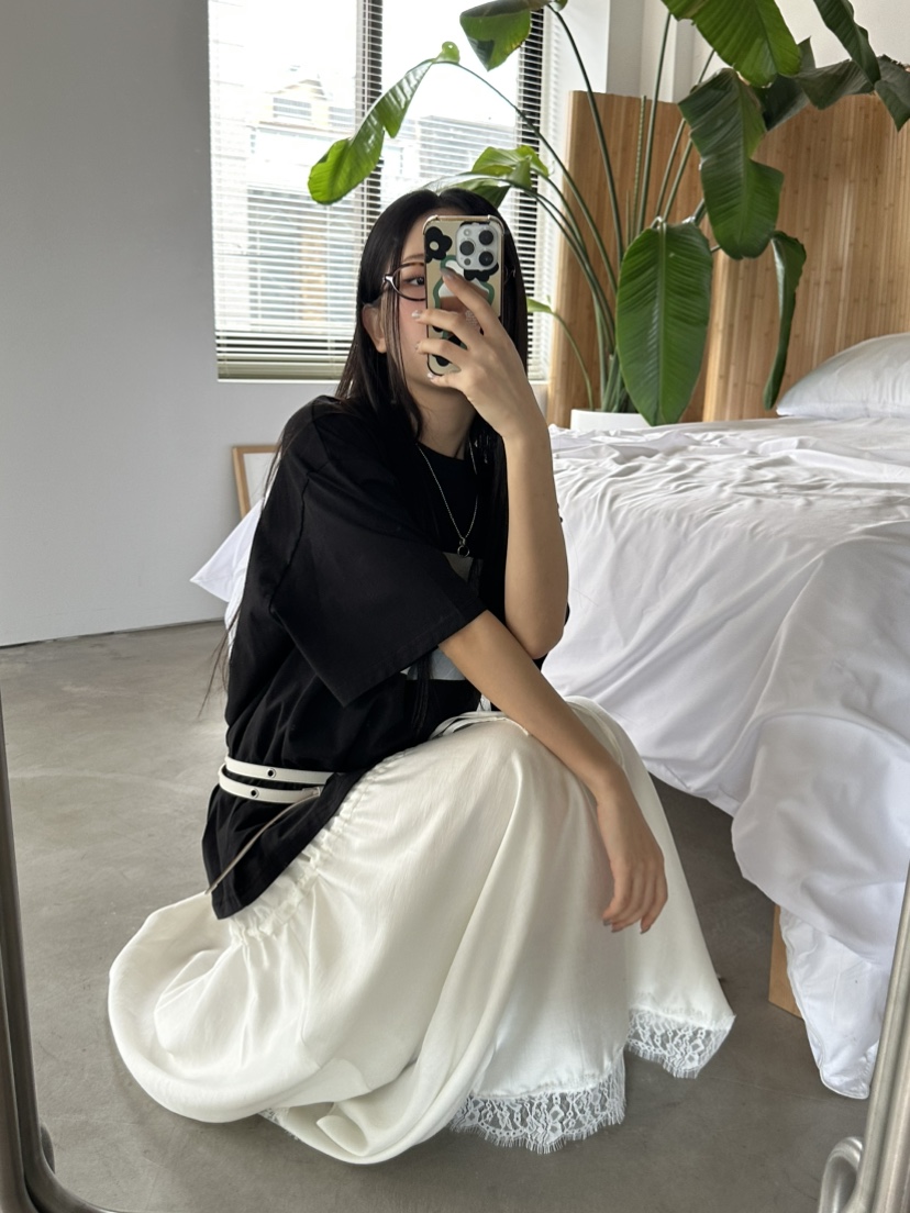 I MFACT韓國直郵女裝新品25春夏休閑熱賣真品時尚人氣長裙I MFACT長裙
