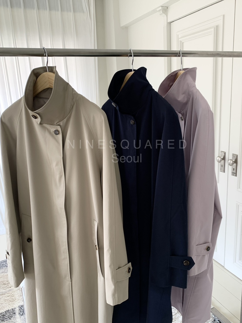 NINESQUARED韓國直郵女裝新款推薦熱賣職業真品人氣長款風衣NINESQUARED長款風衣