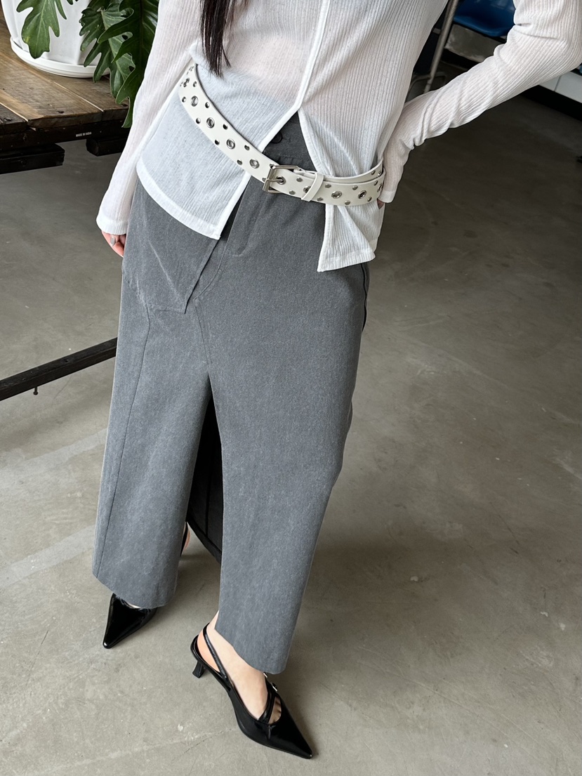 I MFACT韓國直郵女士新款人氣真品推薦25春夏時尚職業長裙I MFACT長裙圖色2