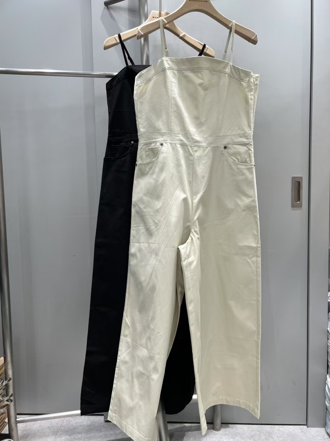 WUNDERKIND東大門代購女士新品人氣休閑25春夏熱賣真品背帶褲WUNDERKIND背帶褲
