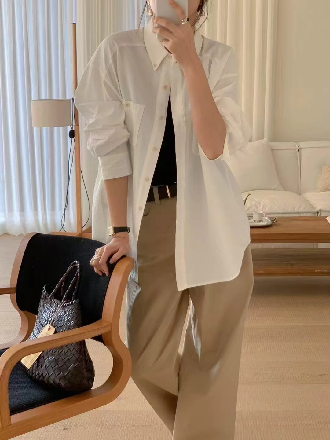 SIGNATURE東大門直郵女士新款25春夏推薦時尚休閑襯衫蕾絲衫SIGNATURE襯衫/蕾絲衫