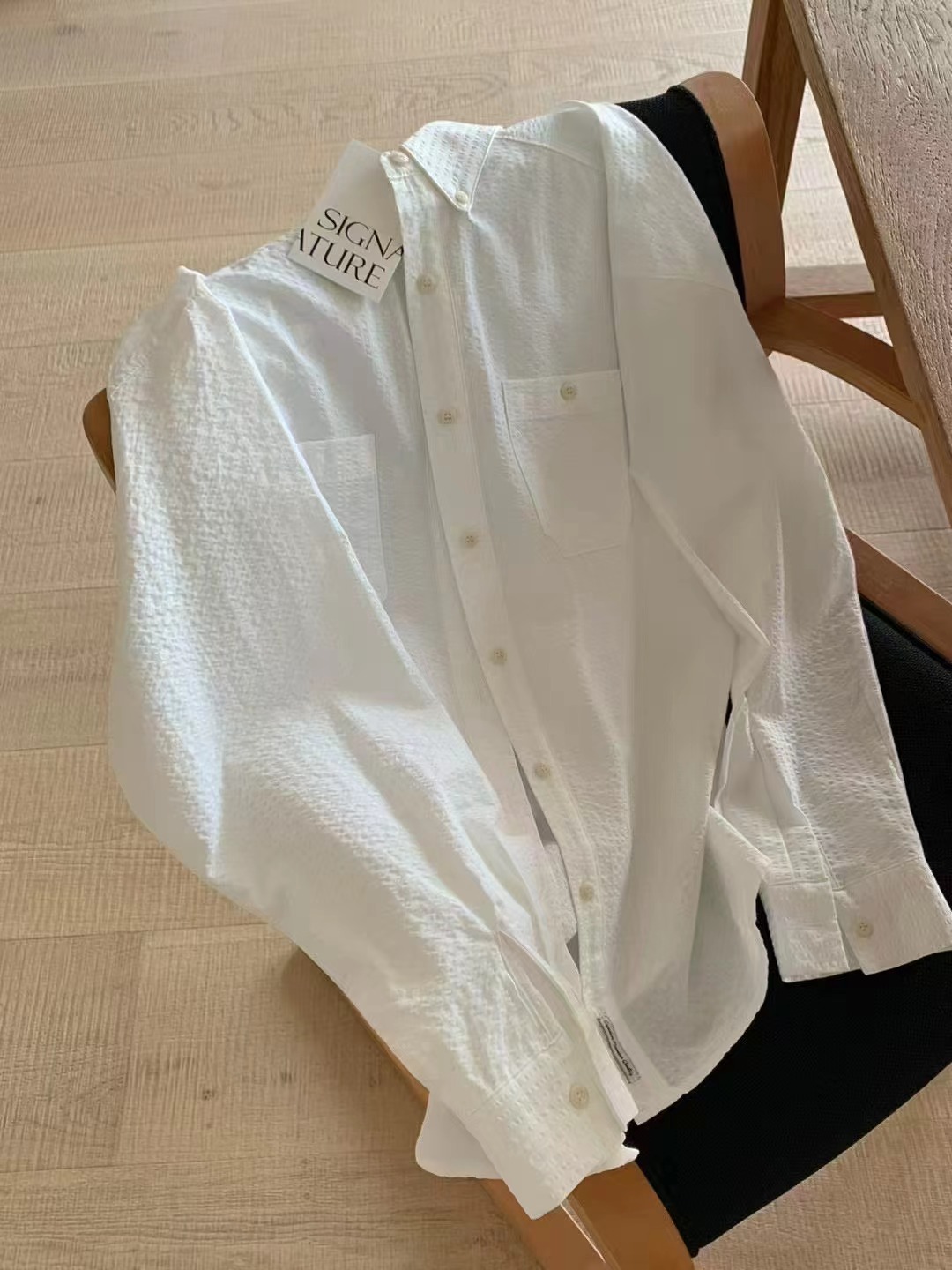 SIGNATURE東大門直郵女士新款25春夏推薦時尚休閑襯衫蕾絲衫SIGNATURE襯衫/蕾絲衫