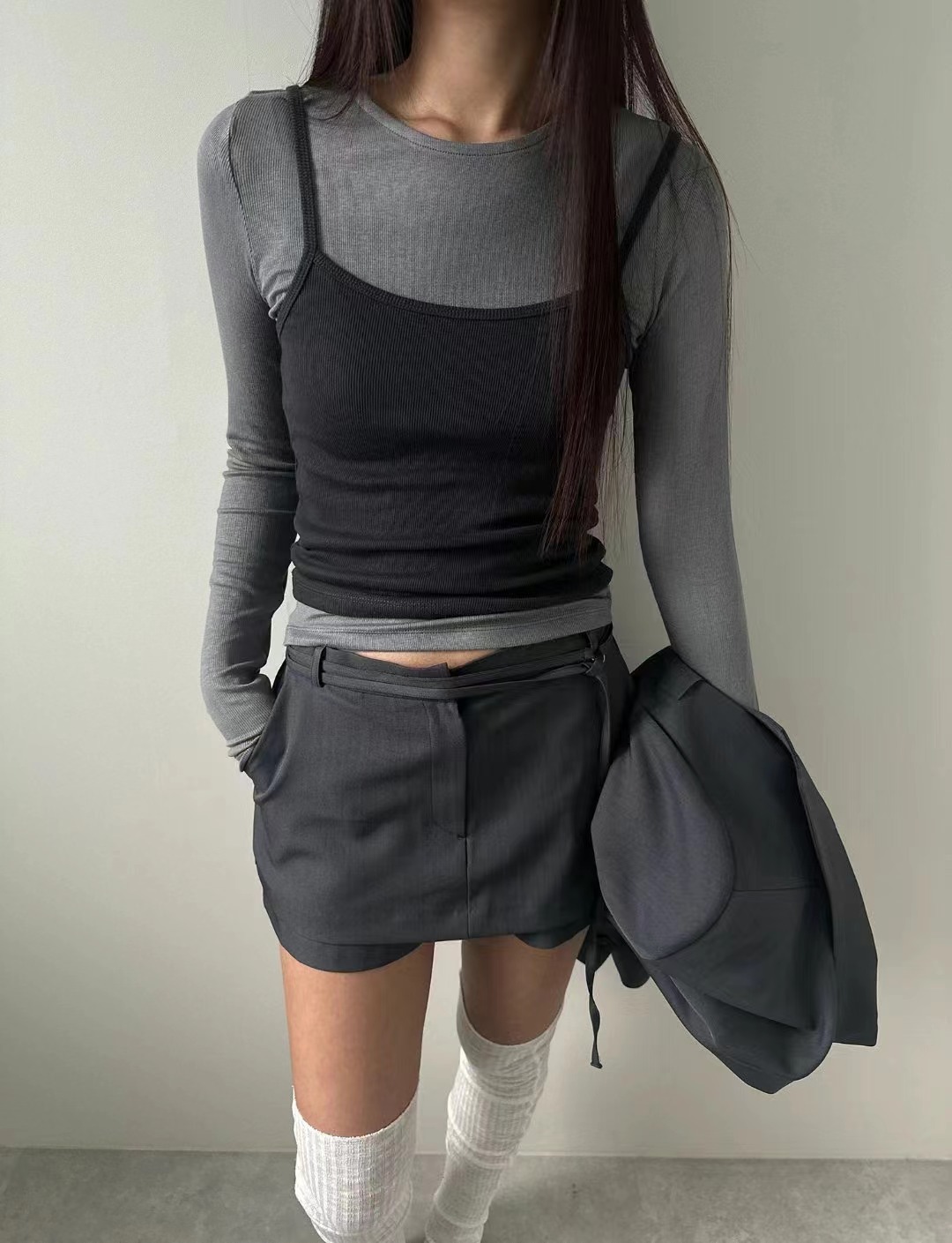 UNENE-OT韓國直郵女裝新品人氣時尚熱賣推薦真品休閑職業裙褲UNENE裙褲