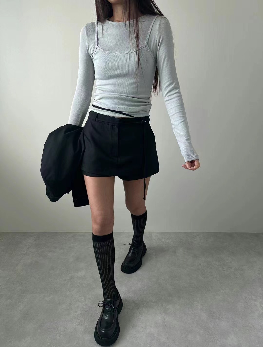 UNENE-OT韓國直郵女裝新品人氣時尚熱賣推薦真品休閑職業裙褲UNENE裙褲