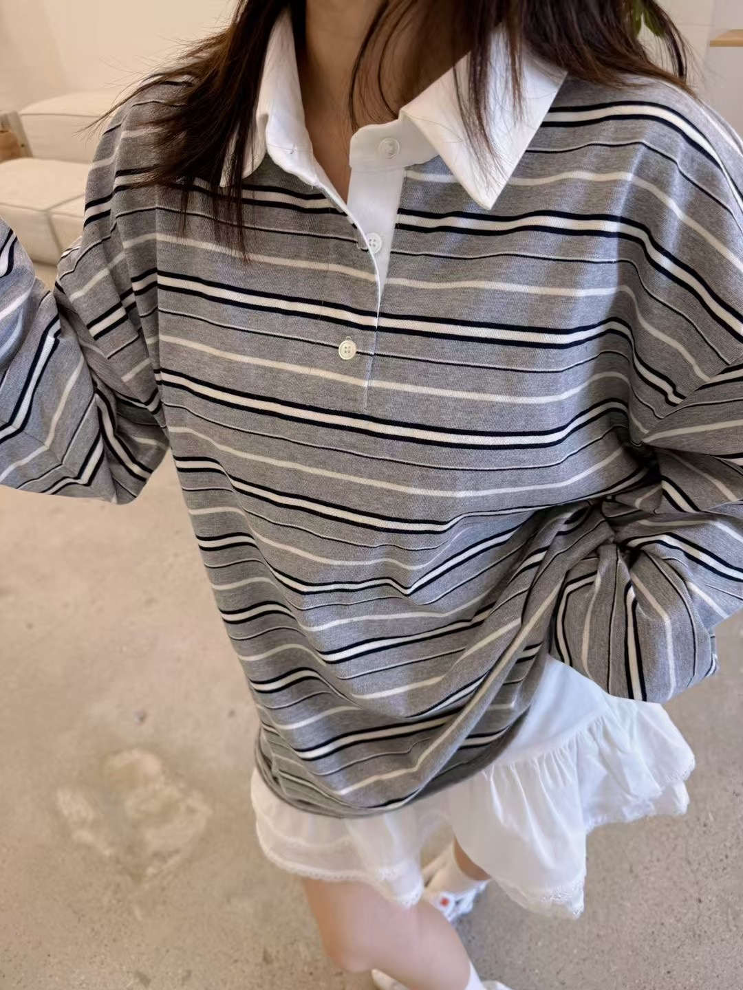 WUNDERKIND東大門代購女裝新品人氣時尚休閑推薦25春夏長袖T恤WUNDERKIND長袖T恤圖色2