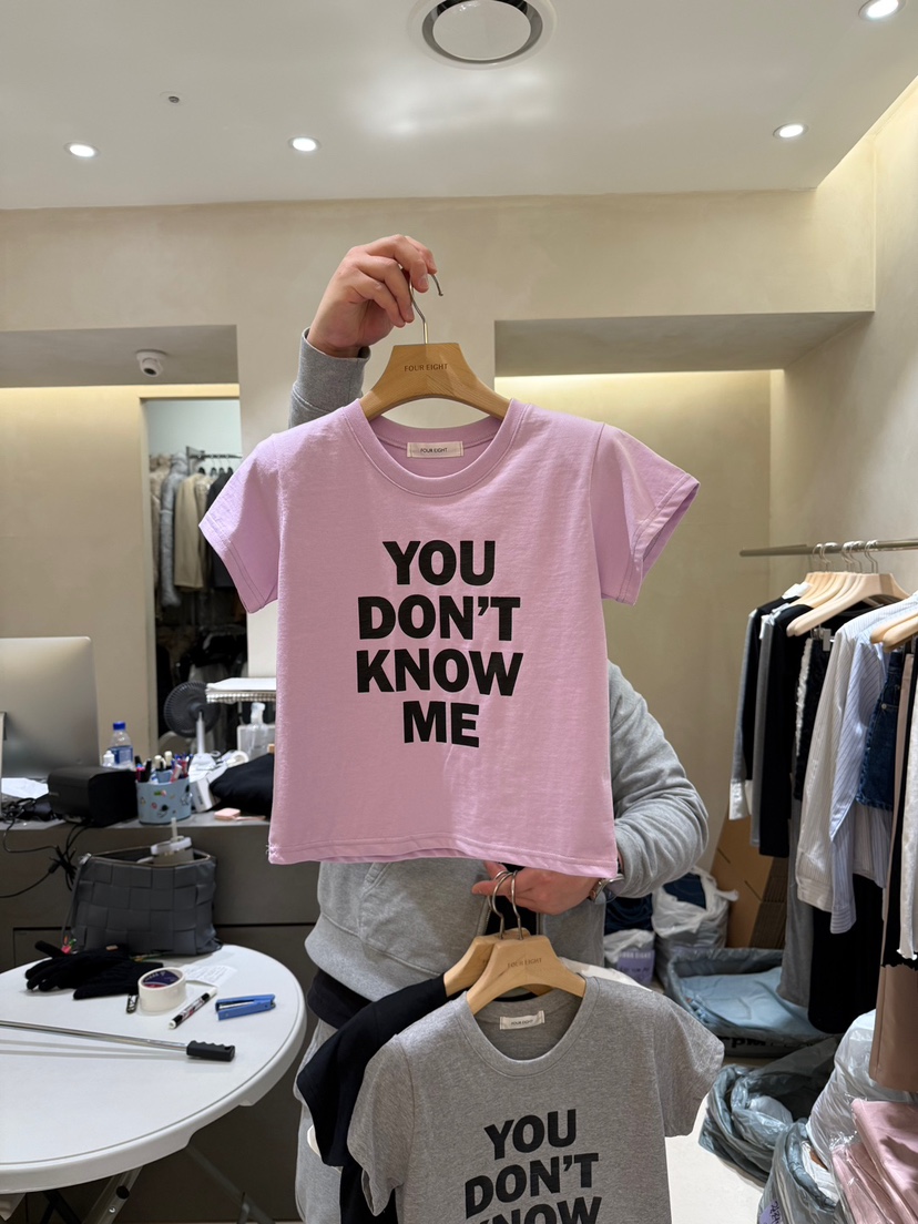 FOUREIGHT韓國直郵女裝新品時尚休閑職業人氣熱賣25春夏T恤FOUR EIGHTT恤圖色2