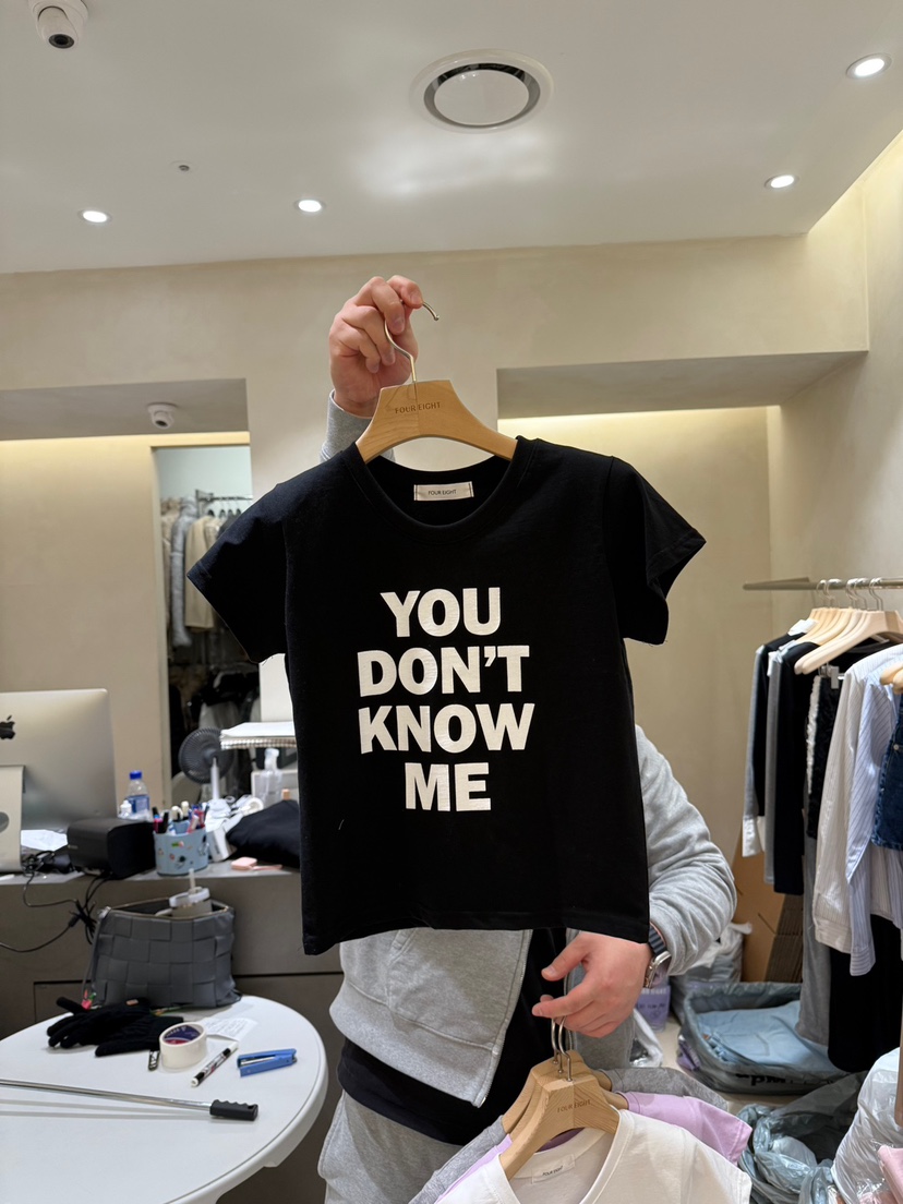FOUREIGHT韓國直郵女裝新品時尚休閑職業人氣熱賣25春夏T恤FOUR EIGHTT恤圖色4